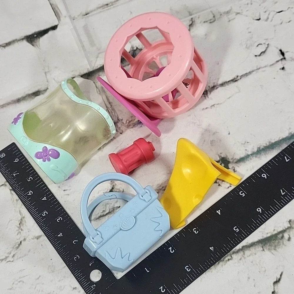 LPS Littlest Pet Shop Accessories Replacement‎ Pieces Cage Wheel Cheese Lot of 5